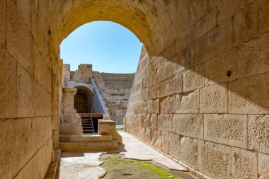 Kas, Antalya - Türkiye. 30 Ocak 2018. Antalya, Kas 'taki Patara Antik Kenti MÖ V yüzyılda kuruldu ve kısa sürede Lycia' nın en büyük limanı haline geldi..
