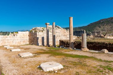 Kas, Antalya - Türkiye. 30 Ocak 2018. Antalya, Kas 'taki Patara Antik Kenti MÖ V yüzyılda kuruldu ve kısa sürede Lycia' nın en büyük limanı haline geldi..