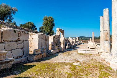 Kas, Antalya - Türkiye. 30 Ocak 2018. Antalya, Kas 'taki Patara Antik Kenti MÖ V yüzyılda kuruldu ve kısa sürede Lycia' nın en büyük limanı haline geldi..