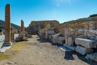 Kas, Antalya - Türkiye. 30 Ocak 2018. Antalya, Kas 'taki Patara Antik Kenti MÖ V yüzyılda kuruldu ve kısa sürede Lycia' nın en büyük limanı haline geldi..