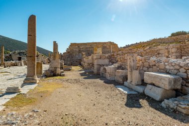 Kas, Antalya - Türkiye. 30 Ocak 2018. Antalya, Kas 'taki Patara Antik Kenti MÖ V yüzyılda kuruldu ve kısa sürede Lycia' nın en büyük limanı haline geldi..