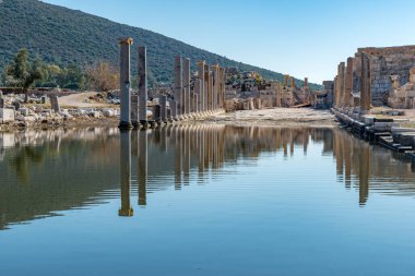 Kas, Antalya - Türkiye. 30 Ocak 2018. Antalya 'nın Kas kentindeki Patara Antik Kenti - Türkiye.