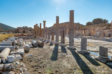 Kas, Antalya - Türkiye. 30 Ocak 2018. Antalya 'nın Kas kentindeki Patara Antik Kenti - Türkiye.