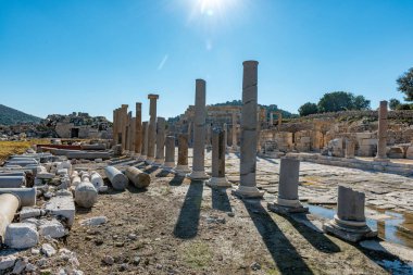 Kas, Antalya - Türkiye. 30 Ocak 2018. Antalya 'nın Kas kentindeki Patara Antik Kenti - Türkiye.