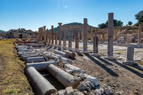 Kas, Antalya - Türkiye. 30 Ocak 2018. Antalya 'nın Kas kentindeki Patara Antik Kenti - Türkiye.