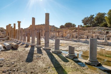 Kas, Antalya - Türkiye. 30 Ocak 2018. Antalya 'nın Kas kentindeki Patara Antik Kenti - Türkiye.