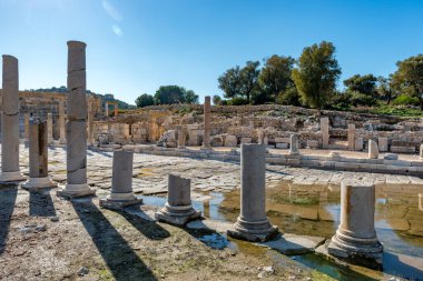 Kas, Antalya - Türkiye. 30 Ocak 2018. Antalya 'nın Kas kentindeki Patara Antik Kenti - Türkiye.