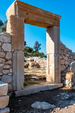 Kas, Antalya - Türkiye. 30 Ocak 2018. Antalya 'nın Kas kentindeki Patara Antik Kenti - Türkiye.
