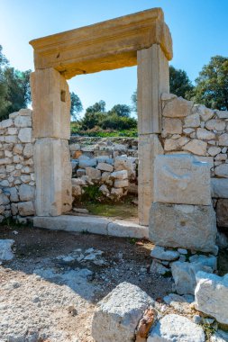 Kas, Antalya - Türkiye. 30 Ocak 2018. Antalya 'nın Kas kentindeki Patara Antik Kenti - Türkiye.