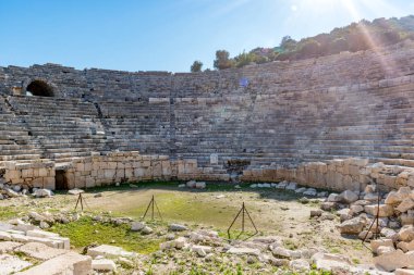 Kas, Antalya - Türkiye. 30 Ocak 2018. Antalya, Kas 'taki Patara Antik Kenti MÖ V yüzyılda kuruldu ve kısa sürede Lycia' nın en büyük limanı haline geldi..