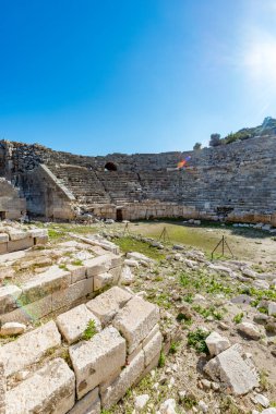 Kas, Antalya - Türkiye. 30 Ocak 2018. Antalya, Kas 'taki Patara Antik Kenti MÖ V yüzyılda kuruldu ve kısa sürede Lycia' nın en büyük limanı haline geldi..