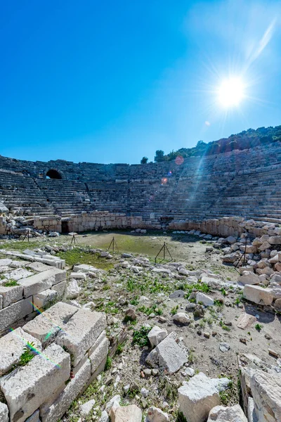 Kas Antalya Turcja Stycznia 2018 Patara Starożytne Miasto Kas Antalya — Zdjęcie stockowe