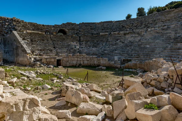 Kas Αττάλεια Τουρκία Ιανουαρίου 2018 Αρχαία Πόλη Της Πατάρας Στο — Φωτογραφία Αρχείου