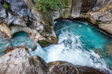 Alanya, Antalya, Türkiye. Şubat 01, 2018. Sapadere Kanyonu Kış Saati Alanya, Antalya - Türkiye.