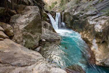 Alanya, Antalya, Türkiye. Şubat 01, 2018. Sapadere Kanyonu Kış Saati Alanya, Antalya - Türkiye.