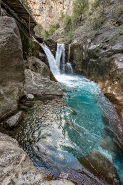 Alanya, Antalya, Türkiye. Şubat 01, 2018. Sapadere Kanyonu Kış Saati Alanya, Antalya - Türkiye.