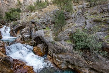 Alanya, Antalya, Türkiye. Şubat 01, 2018. Sapadere Kanyonu Kış Saati Alanya, Antalya - Türkiye.