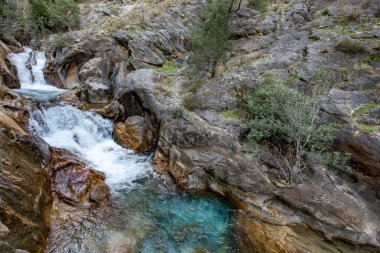 Alanya, Antalya, Türkiye. Şubat 01, 2018. Sapadere Kanyonu Kış Saati Alanya, Antalya - Türkiye.