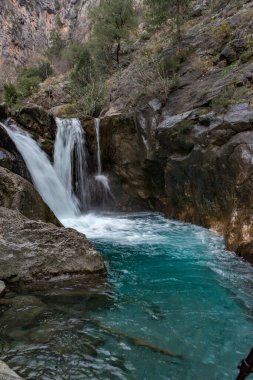 Alanya, Antalya, Türkiye. Şubat 01, 2018. Sapadere Kanyonu Kış Saati Alanya, Antalya - Türkiye.