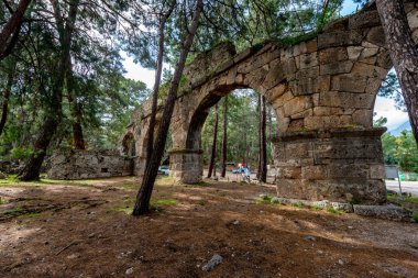 Kemer, Antalya - Türkiye. 19 Şubat 2018. Tekirova Kemer, Antalya 'daki Antik Phaselis Şehri. 7. M.Ö. yüzyıl, Phaselis aynı zamanda antik bir liman şehridir.. 