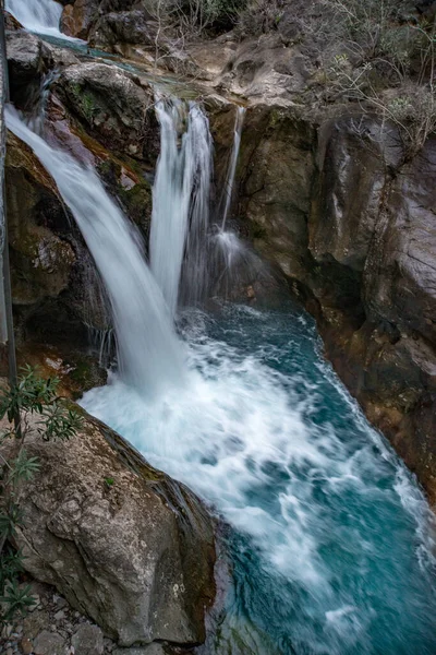 Alanya Antalya Türkiye Şubat 2018 Sapadere Kanyonu Kış Saati Alanya — Stok fotoğraf