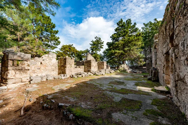 Kemer Antalya Turquía Febrero 2018 Antigua Ciudad Phaselis Tekirova Kemer — Foto de Stock