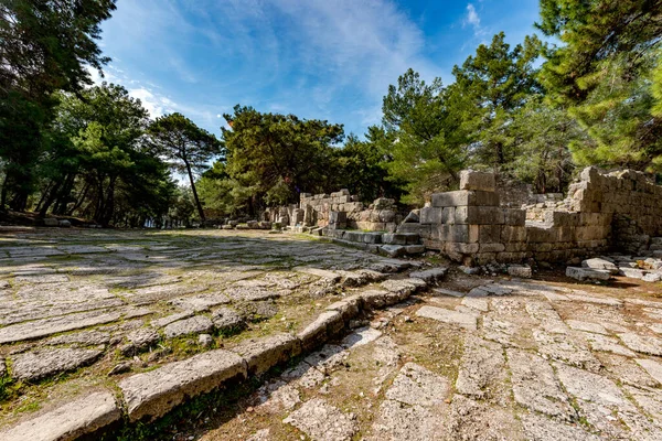 Kemer Antalya Turquía Febrero 2018 Antigua Ciudad Phaselis Tekirova Kemer —  Fotos de Stock