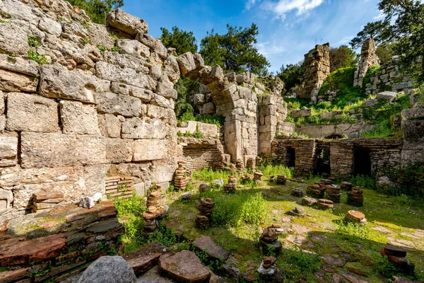 Kemer Antalya Turcja Lutego 2018 Starożytne Miasto Phaselis Tekirova Kemer — Zdjęcie stockowe