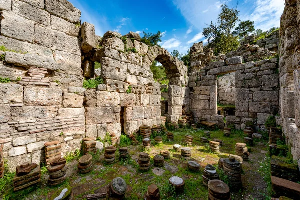 Kemer Antalya Turkey February 2018 Ancient City Phaselis Tekirova Kemer — Stock Photo, Image