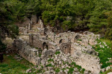 Kemer, Antalya - Türkiye. 19 Şubat 2018. Tekirova Kemer, Antalya 'daki Antik Phaselis Şehri. 7. M.Ö. yüzyıl, Phaselis aynı zamanda antik bir liman şehridir.. 