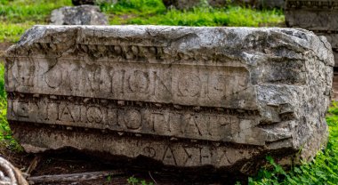 Kemer, Antalya - Türkiye. 19 Şubat 2018. Tekirova Kemer, Antalya 'daki Antik Phaselis Şehri. 7. M.Ö. yüzyıl, Phaselis aynı zamanda antik bir liman şehridir.. 