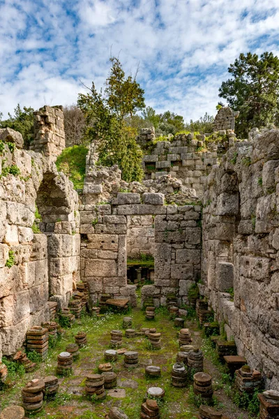 Kemer Antalya Turcja Lutego 2018 Starożytne Miasto Phaselis Tekirova Kemer — Zdjęcie stockowe