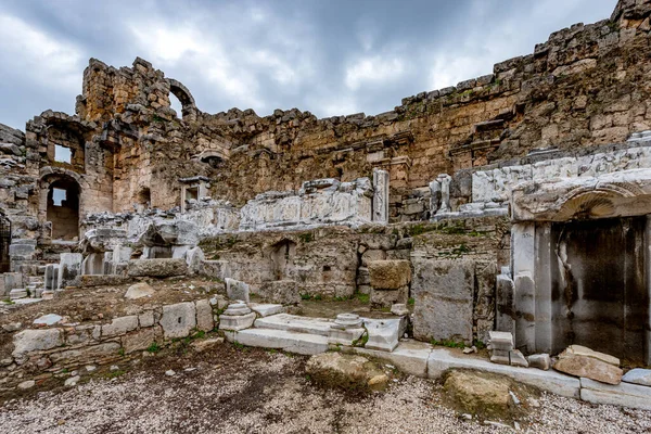 Antalya Turkiet Februari 2018 Perge Ancient City Antalya Turkiet Perge — Stockfoto