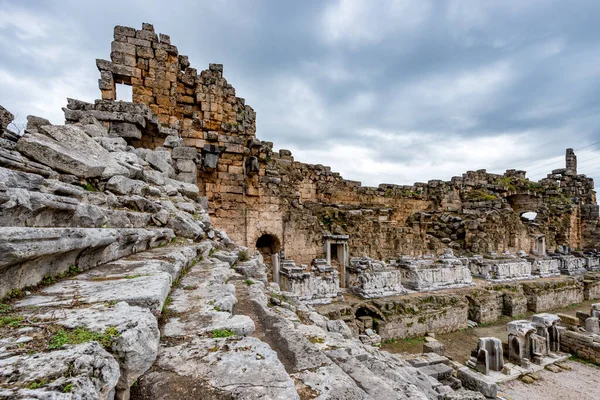 Antalya Die Türkei Februar 2018 Perge Ancient City Antalya Turkey — Stockfoto