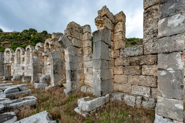 Antalya Turquía Febrero 2018 Perge Ancient City Antalya Turquía Perge — Foto de Stock