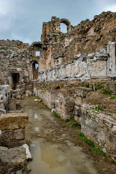 Antalya Turkiet Februari 2018 Perge Ancient City Antalya Turkiet Perge — Stockfoto