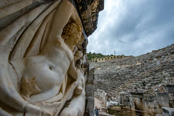 Antalya Turquia Fevereiro 2018 Perge Cidade Antiga Antalya Turquia Perge — Fotografia de Stock