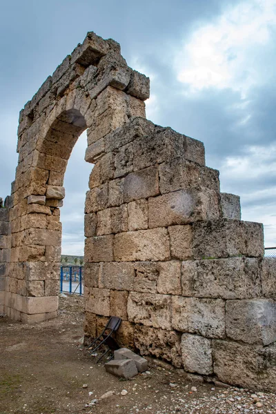 Antalya Turquía Febrero 2018 Perge Ancient City Antalya Turquía Perge — Foto de Stock