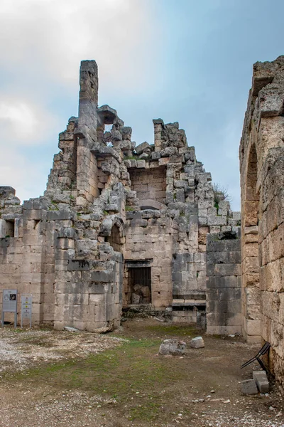 Antalya Turquía Febrero 2018 Perge Ancient City Antalya Turquía Perge — Foto de Stock