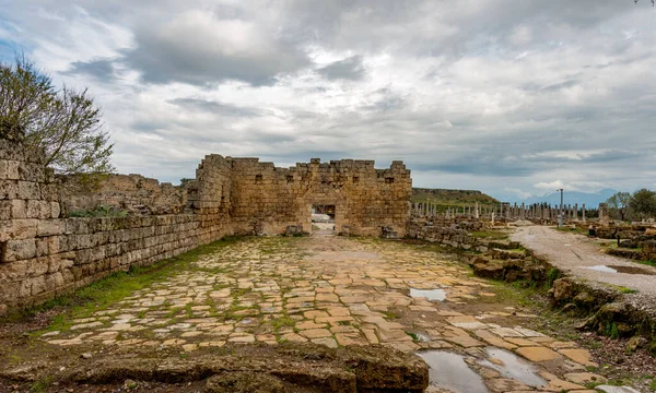 Antalya Törökország 2018 Február Perge Ókori Város Antalya Turkey Perge — Stock Fotó