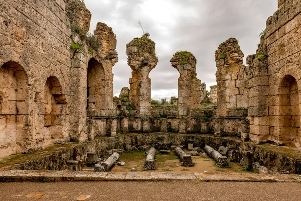 Antalya Turquía Febrero 2018 Perge Ancient City Antalya Turquía Perge — Foto de Stock