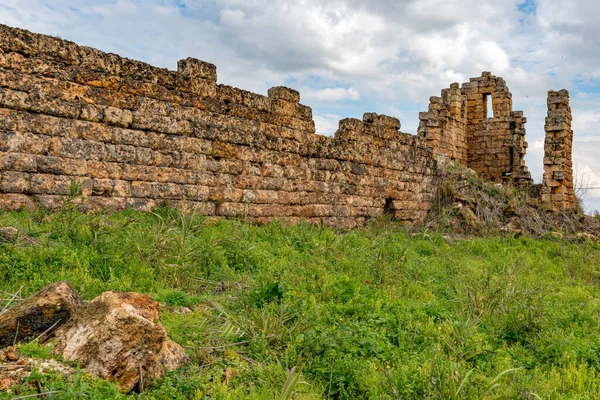 Antalya Turkije Februari 2018 Perge Ancient City Antalya Turkije Perge — Stockfoto