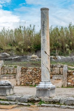 Antalya, hindi. 20 Şubat 2018. Perge Antik Kenti, Antalya - Türkiye. Antalya 'nın 19 km doğusunda yer alan Perge, antik Pamphylia' nın en önemli şehirlerinden biriydi..