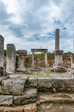 Antalya, hindi. 20 Şubat 2018. Perge Antik Kenti, Antalya - Türkiye. Antalya 'nın 19 km doğusunda yer alan Perge, antik Pamphylia' nın en önemli şehirlerinden biriydi..