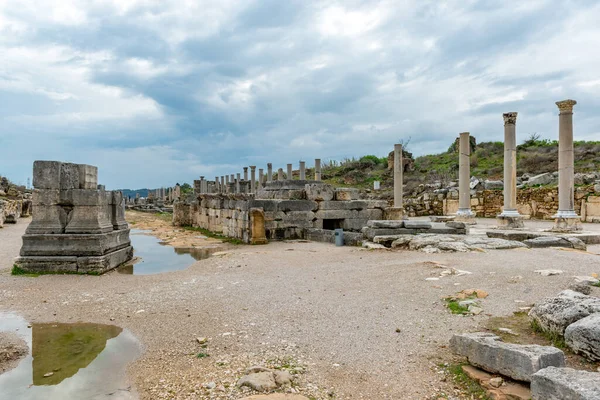 Antalya Turquía Febrero 2018 Perge Ancient City Antalya Turquía Perge —  Fotos de Stock