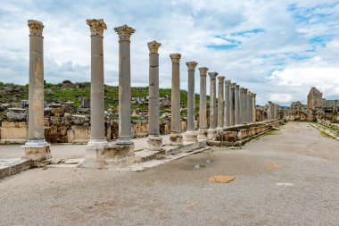 Antalya, hindi. 20 Şubat 2018. Perge Antik Kenti, Antalya - Türkiye. Antalya 'nın 19 km doğusunda yer alan Perge, antik Pamphylia' nın en önemli şehirlerinden biriydi..