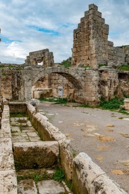 Antalya, hindi. 20 Şubat 2018. Perge Antik Kenti, Antalya - Türkiye. Antalya 'nın 19 km doğusunda yer alan Perge, antik Pamphylia' nın en önemli şehirlerinden biriydi..