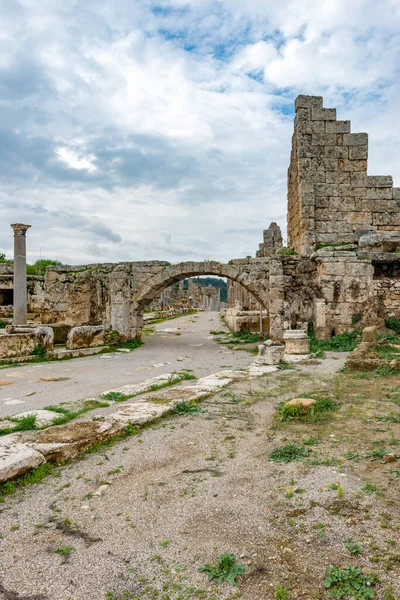 Antalya Die Türkei Februar 2018 Perge Antike Stadt Antalya Türkei — Stockfoto