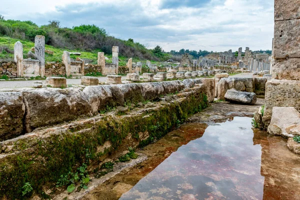 Antalya Turquía Febrero 2018 Perge Ancient City Antalya Turquía Perge —  Fotos de Stock