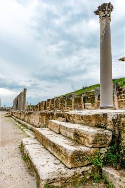 Antalya, hindi. 20 Şubat 2018. Perge Antik Kenti, Antalya - Türkiye. Antalya 'nın 19 km doğusunda yer alan Perge, antik Pamphylia' nın en önemli şehirlerinden biriydi..